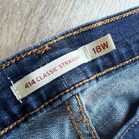Levi’s classic straight jeans with stretch size 18 W great condition - Picture 10 of 11